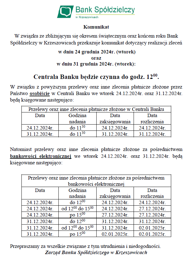 Praca Banku 24 34 12 2024